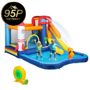 AIYAPLAY 5 in 1 Bouncy Castle for Children with 550W Blower and Water Slide OR CASH ALTERNATIVE