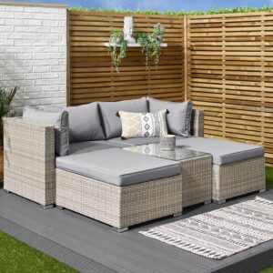 4 Seater Rattan Garden Lounge Set OR £250 Cash Alt