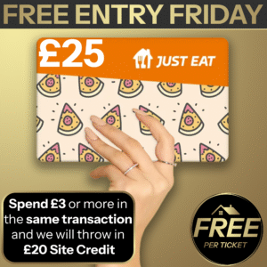 FREE ENTRY FRIDAY - £25 Just Eat Voucher